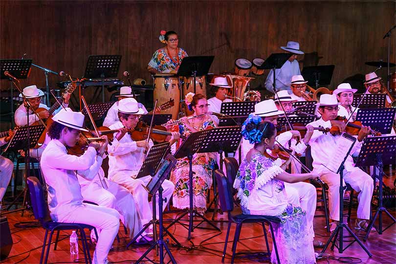 La Orquesta Típica Yukalpetén conmemora los cinco años del Palacio de la Música